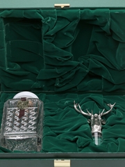 Glenfiddich Crystal Silver Stags Head Decanter Memorabilia 