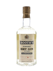 Booth's Finest Dry Gin Bottled 1960s 35cl / 40%