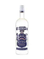 Smirnoff Blue Label Bottled 1990s - Export Strength 100cl / 50%