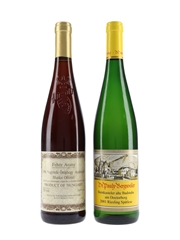 Dr Pauly Bergweiler Riesling 2001 & Pieroth Muskat 1996 Germany & Hungary 2 x 75cl