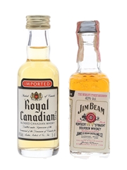 Jim Beam & Royal Canadian  2 x 5cl / 40%