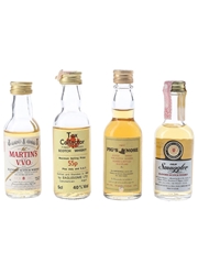 Assorted Blended Scotch Whisky Martin's VVO, Old Smuggler, Pig's Nose & Tax Collector 4 x 4.7cl - 5cl