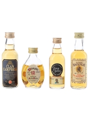 Assorted Blended Scotch Whisky Clan Campbell, Dimple, Long John & The Original Mackinlay 4 x 5cl / 40%