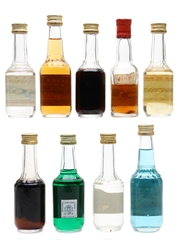 Assorted Bols Liqueurs Bottled 1950s-1980s 9 x 3cl-5cl