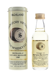 Glen Spey 1985 15 Year Old Bottled 2001 - Signatory Vintage 5cl / 43%