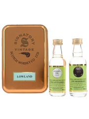 Rosebank 1989 & Littlemill 1990 Bottled 2001 - Signatory Vintage Lowland Set 2 x 5cl / 43%