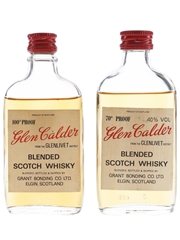 Glen Calder 70 Proof & 100 Proof Bottled 1970s-1980s 2 x 5cl