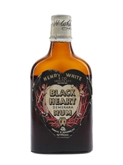 Black Heart Demerara Rum Bottled 1950s - Henry White & Co. 5cl / 40%