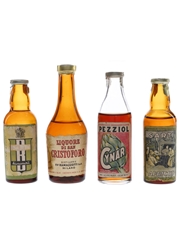 Pezziol, Ramazzotti & Sarti Bottled 1960s-1970s 4 x 2cl-4cl