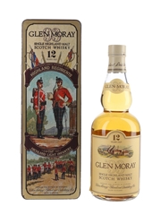 Glen Moray 12 Year Old Bottled 1990s - Scotland's Historic Highland Regiments 70cl / 40%