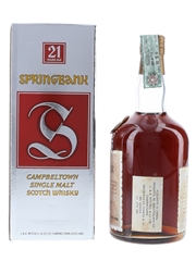 Springbank 21 Year Old Bottled 1980s-1990s 75cl / 46%