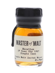 Macallan 1987 29 Year Old Master Of Malt 3cl / 43.5%