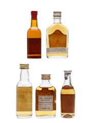 Assorted Whisky Bottled 1970s-1980s - Black Horse, Jameson, MacArthur's, Mackinlay's & Park Lane 5 x 3.8cl-5cl