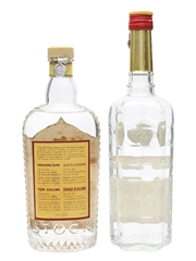 Stock Dry Gin & Seagers Dry Gin Bottled 1950s 2 x 75cl