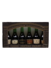 Chateau Paulet Cognac Miniature Set Bottled 1980s 6 x 5cl