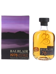 Balblair 1978 Bottled 2008 70cl / 46%