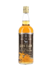 Glen Elgin 12 Year Old Bottled 1980s - White Horse Distillers 75cl