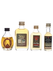Assorted Blended Scotch Whisky Dimple, McGibbon's, Seagram's 100 Pipers & Spey Cast 4 x 3cl - 5cl