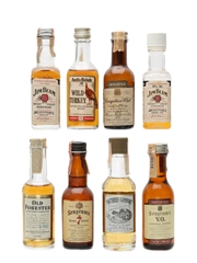 Assorted North American Whiskey  8 x 5cl