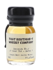 Speyside No.2 25 Year Old Batch 1 That Boutique-y Whisky Company 3cl / 51.6%