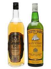 Grant's 100 Proof & Cutty Sark 2 x 100cl 