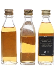 Fraser's, Johnnie Walker & McCrae's Bottled 1970s&1980s 3 x 2.8cl-5cl