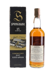 Springbank 15 Year Old Bottled 1980s - Consorzio Vinicolo 75cl / 46%