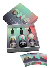 OMGin That Boutique-y Gin Company Finger Lime, Strawberry & Balsamico, Cucamelon 3 x 50cl & 3 x 0.7cl