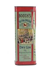Booth's Ultra Special Dry Gin Bottled 1920s-1930s - Sealed Tin 75cl