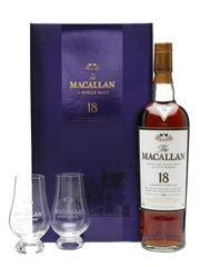 Macallan 18 Years Old Glasses Set 1990 and Earlier 70cl