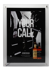 Jack Daniel's Illuminated Sign Your Call 60cm x 43cm