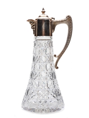 Silver Plated Crystal Claret Jug