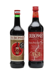 Dubonnet & Dubonnet Rouge Bottled 1980s 75cl & 100cl