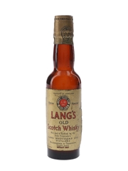 Lang's Extra Special Old Scotch Whisky Bottled 1940s 5cl