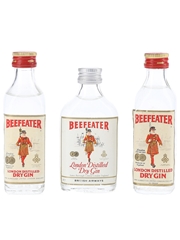 Beefeater London Dry Gin Bottled 1960s-1970s 3 x 5cl / 40%