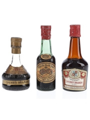 Henkes, Herman Jansen & Trotosky Cherry Brandy Bottled 1950s 3 x 5cl