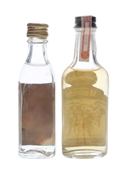 El Cuate & Mariachi Tequila Bottled 1970s 4.7cl & 5cl