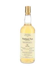 Highland Park 1966 20 Year Old Bottled 1986 - Corti Brothers - Signed Bottle 75cl / 43%