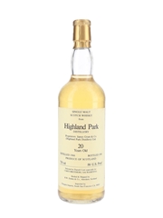 Highland Park 1966 20 Year Old Bottled 1986 - Corti Brothers - Signed Bottle 75cl / 43%