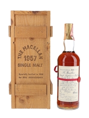 Macallan 1957 Handwritten Label Bottled 1982 - Rinaldi 25th Anniversary 75cl / 43%