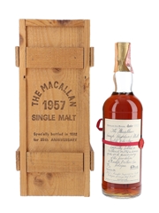 Macallan 1957 Handwritten Label