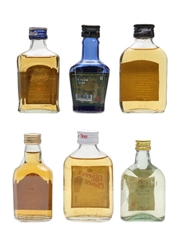 Assorted Blended Indian Whisky 6 x Miniatures 