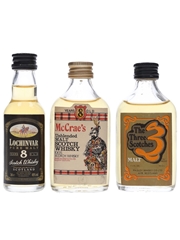 Lochinvar, McCrae's & The Three Scotches  3 x 3cl-5cl
