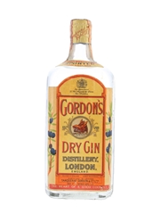 Gordon's Dry Gin Spring Cap Bottled 1950s 75cl / 47%