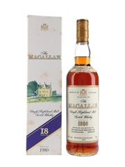 Macallan 1980 18 Year Old Bottled 1998 70cl / 43%