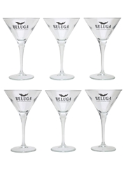 Beluga Martini Cocktail Glasses