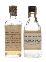 Jose Cuervo Tequila Blanco & Sauza Tequila Anejo Bottled 1960s-1970s 2 x 5cl