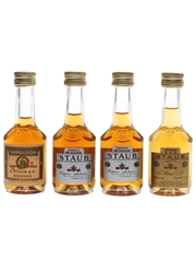 Staub Cognac Bottled 1970s - Rinaldi 4 x 3cl / 40%