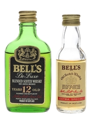 Bell's Extra Special & 12 Year Old Bottled 1970s 2 x 5cl