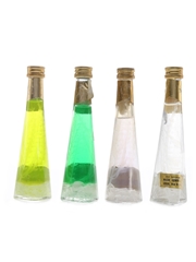 Casoni Cristallizzato Liqueurs Certosa, Genepy, Iperium, Sambuca 4 x 4cl / 40%